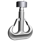 Ramshorn hook machined with nut