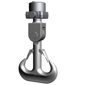 Ramshorn hook with Eye /-suspension
